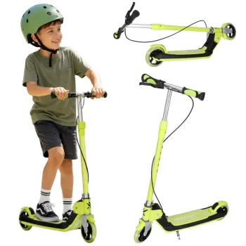 Saliekams bērnu skrejritenis Trike Fix ar LED riteņiem un 2 bremzēm, neona zaļš