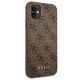 Guess 4G Metal Gold Logo vāciņš iPhone 11 / XR, brūns