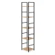 ModernHome plaukts ar 5 plauktiem un metāla rāmi, 29 x 23.5 x 144.5 cm