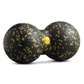 4FIZJO dubultā masāžas bumba EPP 8 cm, melna/zelta