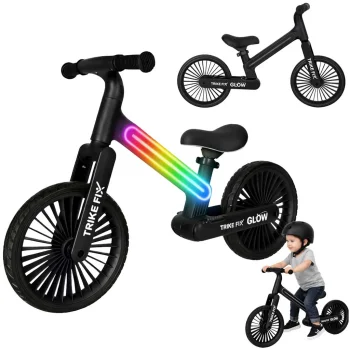 Līdzsvara velosipēds Trike Fix Glow LED, melns