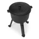 Multigarden VK5L BLACK čuguna katls ugunskuram ar kājiņām, 5L, melns