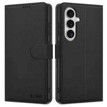 Tech-Protect Samsung Galaxy S26+ atverams vāciņš maciņš grāmatiņa Wallet, melns