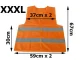 Atstarojoša drošības veste, oranža, XXXL