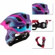 Rockbros TT-32SBPP-M bērnu veloķivere ar noņemamu zoda aizsargu, M, violeti rozā