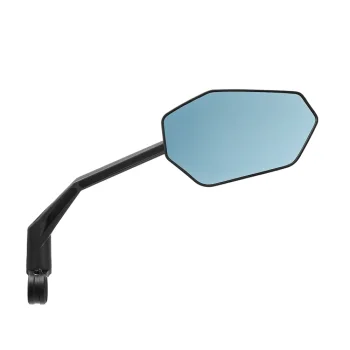 Rockbros F-253W velosipēda spogulis ar oglekļa šķiedras kāju, labā puse, melns