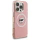 Karl Lagerfeld IML Choupette Head Logo MagSafe vāciņš iPhone 16 Pro, rozā