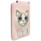 Nimmy New Big-Eye Cute Pets 2.0 Cat magnētiskais maciņš ar statīvu, Rozā