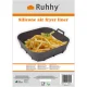 Ruhhy Silikona Ieliktnis Karstā Gaisa Friteriem 20x20 cm, Pelēks