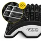4Fizjo muguras stiepšanas un masāžas ierīce, melna/pelēka