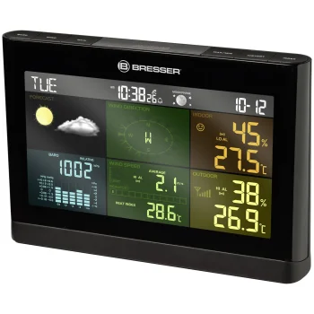 Bresser 12013 5-in-1 Comfort meteoroloģiskā stacija, melna