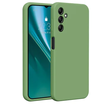 Etteri Silicone Case Vāciņš Samsung Galaxy A14 4G / 5G Gaiši Zaļš