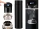 Viedais Termoss Termokrūze ar LCD Displeju un Temperatūras Sensoru, 0,5L | Smart Thermal Mug Bottle Thermos Flask
