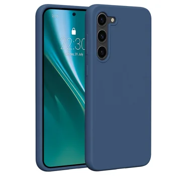 Etteri Silicone Case vāciņš Samsung Galaxy S23 Plus, tumši zils