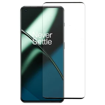 3D Aizsargstikls OnePlus 11, Melns Pilna Pārklājuma (Tempered Glass)