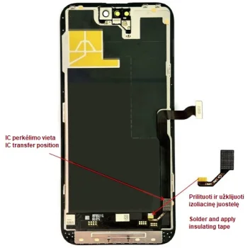 Ekrāns priekš iPhone 14 Pro Max, LTPO Soft OLED, 120 Hz, 6.69"