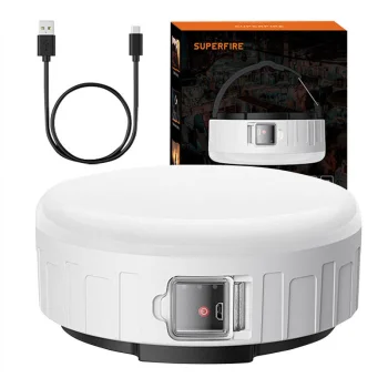 Superfire T25 kempinga lukturis, 400 lm, USB, 3 režīmi