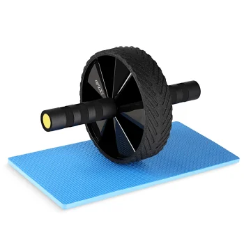 Vingrošanas ritenis vēdera presei 4FIZJO AB WHEEL PRO, dzeltens