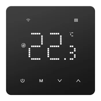Tuya programmējams gāzes katla termostats ar Wi-Fi, 3A, 230V, melns
