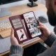 Tech-Protect Wallet atverams maciņš Xiaomi Redmi Note 17 Pro Max 5G, bordo