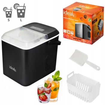Ideal mājas ledus ģenerators 12 kg/dienā 100W, sudraba