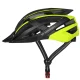 Wozinsky MTB velo ķivere ar noņemamu nagu un USB aizmugurējo gaismu, L, Melna/Dzeltena