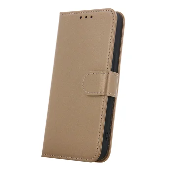 Samsung Galaxy A12 (SM-A125F/DSN) Smart Classic Wallet Phone Cover Case, Gold | Telefona Vāciņš Maciņš Apvalks...