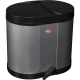 Wesco Eco-Double Bin atkritumu šķirošanas tvertne ar pedāli 2x15 l, sudraba
