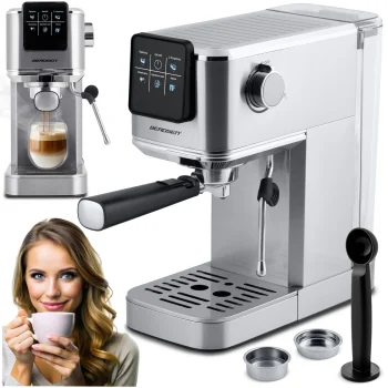 Berdsen 377000 radziņu kafijas automāts 20 bar, sudrabains
