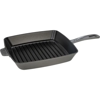 Staub čuguna grila panna 26 cm, indukcijai, grafīta pelēka
