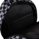 Kruzzel 30L mugursoma ar apavu maisiņu, rūtaina, melna