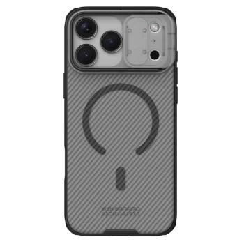 Nillkin Camshield Pro Magnetic Vāciņš iPhone 17 Pro Max / 18 Pro Max, Caurspīdīgi Melns