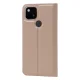 Google Pixel 5a 5G Magnetic PU Leather Phone Stand Card Slot Case Book Cover, Rose Gold | Telefona Vāciņš Maciņš...