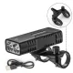 Rockbros 24310002001 velosipēda lukturis 850 lm ar powerbank funkciju, melns