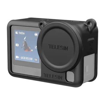 Telesin silikona aizsargvāciņš DJI Osmo Action 6 kamerai, melns