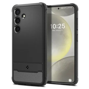 Telefona vāciņš Spigen Rugged Armor priekš Samsung Galaxy S24, matēts melns