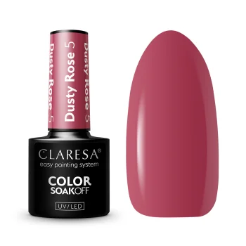 Claresa Dusty Rose 5 hibrīda nagu laka, 5g