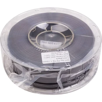 3D printera kvēldiegs PETG, 1.75 mm, 1 kg, melns