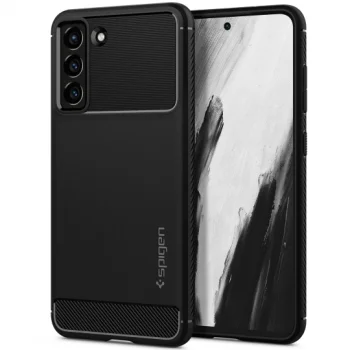 Spigen Rugged Armor vāciņš Samsung Galaxy S21 FE, Matte Black