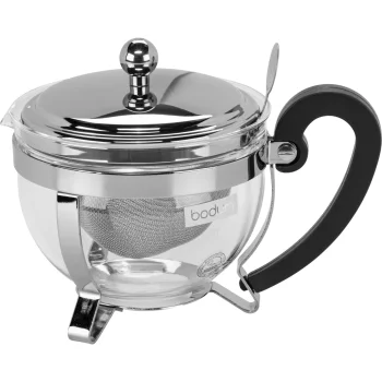 Bodum Chambord stikla tējkanna ar filtru 0.5L sudraba