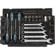 Makita E-11542 mehāniķa instrumentu komplekts, 87 gab. MAKPAC koferī
