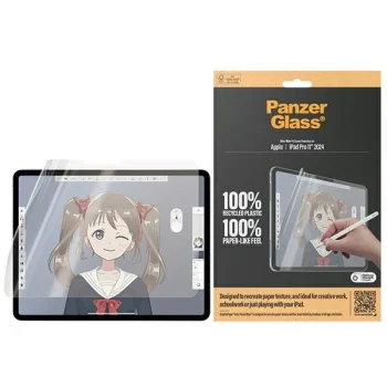 PanzerGlass GraphicPaper antibakteriāla plēve ar atspīdumu filtru iPad Pro 11" 2024 | antibacterial foil with a...