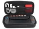 Aizsargsoma konsolei Nintendo Switch 2 ar rokturi, melna