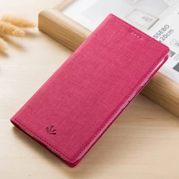 Huawei P Smart Z / Y9 Prime 2019 VILI DMX Cross Texture Leather Wallet Cover Case, Rose | Vāks Maciņš Maks...