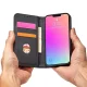 Magnet Card Case atverams vāciņš maciņš grāmatiņa iPhone 13 Pro Max, melns
