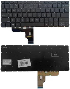 Tastatūra HP ProBook 430 G8, 430 G9, 435 G7, 435 G8, US, melna