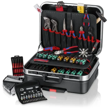 KNIPEX BIG Basic Move Mechanics 00 21 06 M instrumentu koferis uz riteņiem ar instrumentiem, 79 gab.