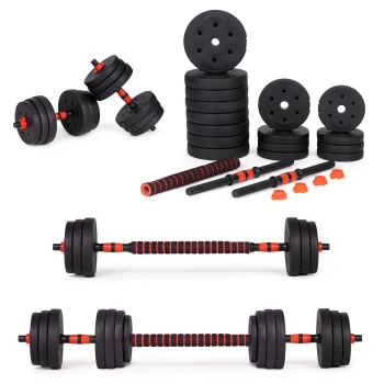 Movepro GB-SX regulējamas hanteles / stienis, 2x15 kg (kopā 30 kg)