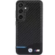 BMW Samsung Galaxy S24 vāciņš Leather Carbon, melns