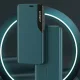 Hurtel Eco Leather View Case atverams vāciņš telefonam iPhone 13 mini ar statīvu, violets